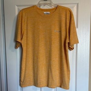 Columbia men’s orange short sleeve performance t-shirt size large